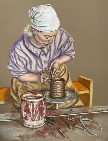 Kinneberg, Shirley   Pottery Woman
